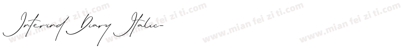 Interind Diary Italic字体转换